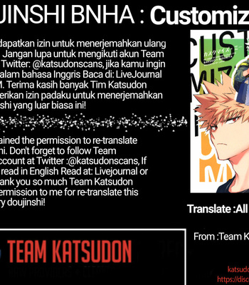 [lapin] Customize me – Boku no Hero Academia dj [Indonesia] – Gay Manga sex 33