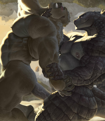 [Raccoon21] Godzilla x King Kong – Gay Manga sex 4