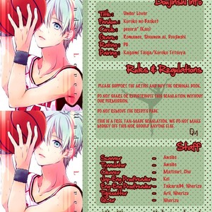 Gay Manga - [Pecora (Kao)] Kuroko no Basuke dj – Under Lover [Eng] – Gay Manga