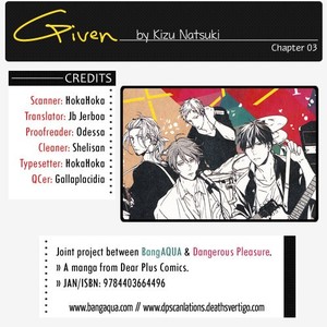 [KIZU Natsuki] Given – Vol.01 [Eng] – Gay Manga sex 70