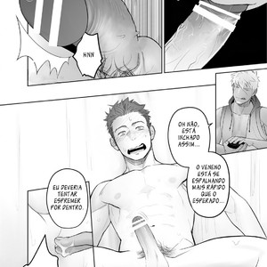 [Mentaiko (Itto)] Kashin ni Kakurete Isoginchaku to Zareteitara Shini ni Watsubo o Tsukkomareteshimatta Ken [Portuguese] – Gay Manga sex 10