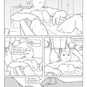 [MsObscure] A Not So Calming Bath – TMNT dj [Eng] – Gay Manga sex 2
