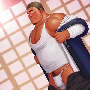[Mousou Wakusei (Moritake)] Onsen de Iko! – Gay Manga sex 123