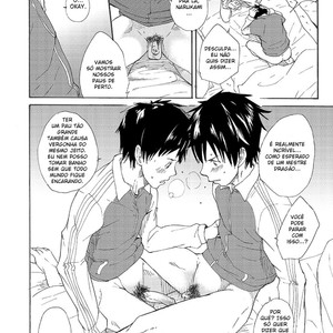 [Eichi Jijou (Takamiya)] Classmate no Narukami-kun ha Chinpo ga Dekai [Portuguese] – Gay Manga sex 30