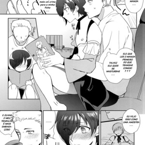 [downbeat (Kirimoto Yuuji)] Otokonoko Gakuen apend ~Ero Mangaka no Ojisan to Nenmatsunenshi H-hen~ [Portuguese] – Gay Manga sex 12