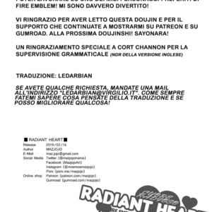 [Mazjojo] Radiant Heart (Cuore Radioso) – Fire Emblem Radiant Dawn dj [It] – Gay Manga sex 37