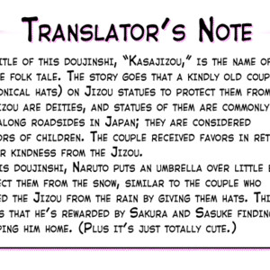 [IZUMIBARA Rena] Naruto dj – Kasajizou [Eng] – Gay Manga thumbnail 001