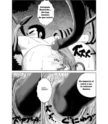 [Mousou Wakusei (Moritake)] Ken to Mahou to Kaibutsu to (Zenpen) | Warrior [Eng/Esp] – Gay Manga sex 40