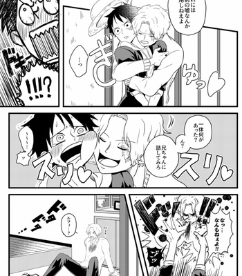 [ma2ErrOr] Ani zu ni koishite panikku ni naru otōto no hanashi – One Piece Dj [JP] – Gay Manga sex 11