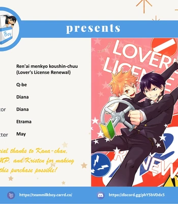Gay Manga - [Q-be (Souji)] Lover’s License Renewal – Haikyuu!! dj [Eng] – Gay Manga