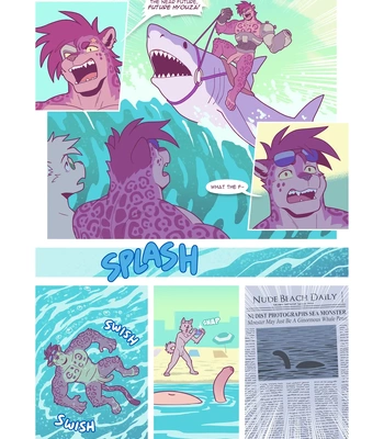[Catsudon] Hyouza Goes to the Nude Beach Actually [Eng] – Gay Manga sex 3