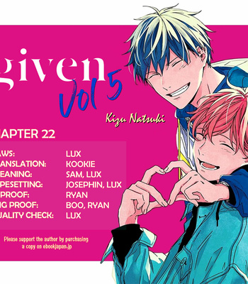 Gay Manga - [KIZU Natsuki] Given – Vol.05 [Eng] – Gay Manga