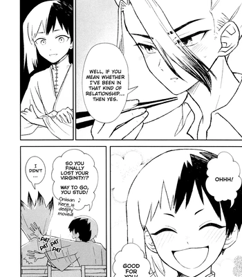 [Kitsune-iro (Amehage)] Dr. Stone dj – Banana wa Osake de Hairimasu ka? [Eng] – Gay Manga sex 14