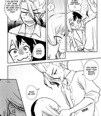[Kitsune-iro (Amehage)] Dr. Stone dj – Banana wa Osake de Hairimasu ka? [Eng] – Gay Manga sex 22
