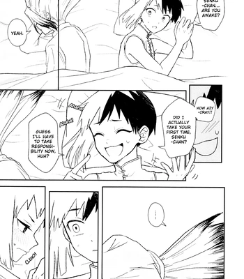 [Kitsune-iro (Amehage)] Dr. Stone dj – Banana wa Osake de Hairimasu ka? [Eng] – Gay Manga sex 38
