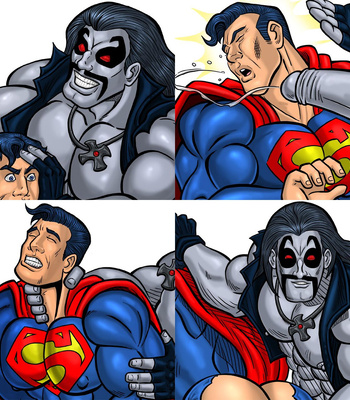 [Iceman Blue] Superman Vs. Lobo Pin-Up Set – Gay Manga sex 5