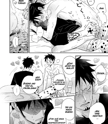 [HONEY LEMON (Hachimitsu)] Es una habitación de la que no puedes salir a menos que te comas los corazones – One Piece dj [Spa] – Gay Manga sex 27