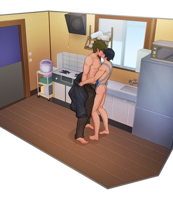 CamoHouse – Haruka Nanase Kitchen Room (Free!) – Gay Manga sex 20