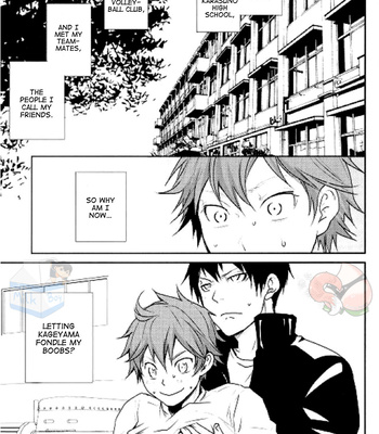 [Rakugaku] Ore to Kageyama to Oppai (Me, Kageyama, and Boobs) – Haikyuu!! dj [Eng] – Gay Manga sex 3