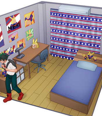 [CamoHouse] Izuku Midoriya Room (My Hero Academia) – Gay Manga sex 2