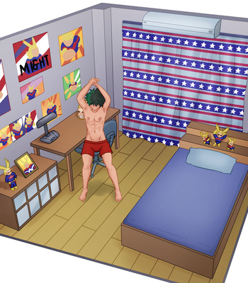 [CamoHouse] Izuku Midoriya Room (My Hero Academia) – Gay Manga sex 4