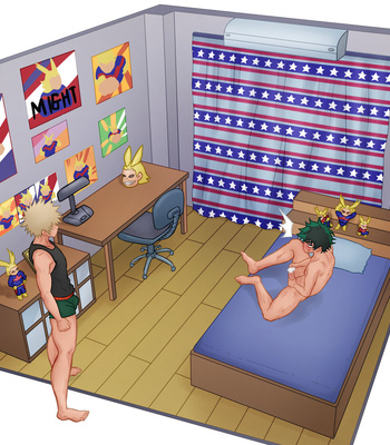 [CamoHouse] Izuku Midoriya Room (My Hero Academia) – Gay Manga sex 13