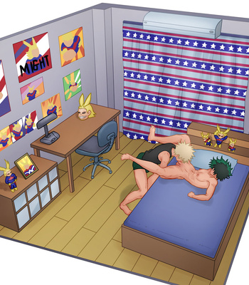 [CamoHouse] Izuku Midoriya Room (My Hero Academia) – Gay Manga sex 17