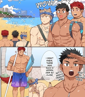 Gay Manga - [Gondom] Pixiv FANBOX 34-35 BEACH [Eng] (uncensored) – Gay Manga