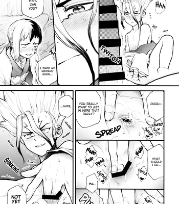 [Uso293 (Sasakure)] Te mo Ashi mo Denai ne – Dr.STONE dj [Eng] – Gay Manga sex 16