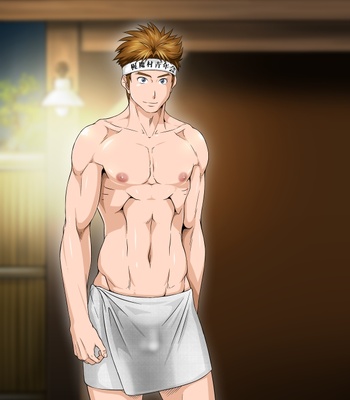 [Comagire (Kajima) Handsome Young Announcer, Secret Behind-The-Scenes Report From A Beautiful Skin Village! [Eng] – Gay Manga sex 38