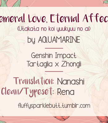 Gay Manga - [AQUAMARINE] Ephemeral Love, Eternal Affection – Genshin Impact dj [Eng] – Gay Manga