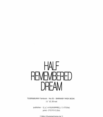 [hummel] Half Remembered Dream – Tiger & Bunny dj [Eng] – Gay Manga sex 30