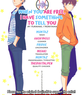 Gay Manga - [Furikake/ Noritama] Tsugou no Ii Hanashi Taihen Moushi Wakenai no Desu ga – Daiya no Ace dj [Eng] – Gay Manga