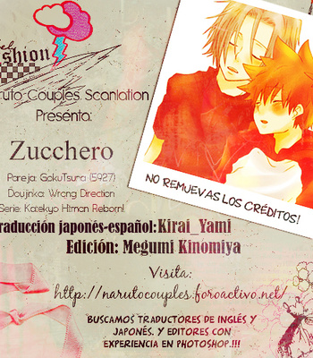 [WRONG DIRECTION] Zucchero – Katekyo Hitman Reborn! [ESP] – Gay Manga thumbnail 001
