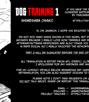 [SHIMESABA (Isaki)] Inu no Shitsuke | Dog Training 1 [Eng] – Gay Manga sex 76