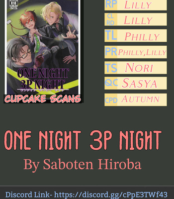 [Saboten Hiroba (Chake)] One Night 3P Night – Hypnosis Mic dj [Eng] – Gay Manga sex 3
