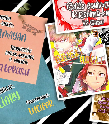 [YS (Satou)] ¡Estás equivocado! ¡Kirishima-kun! – Boku no Hero Academia dj [Esp] – Gay Manga thumbnail 001