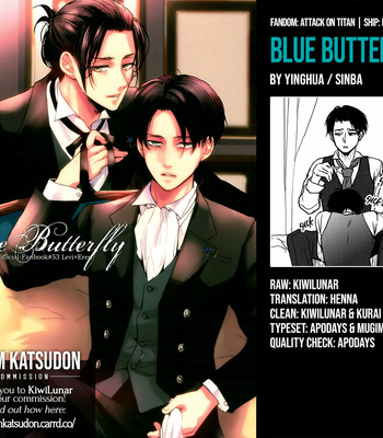[yinghua] Blue Butterfly – Attack on Titan dj [Eng] – Gay Manga sex 39