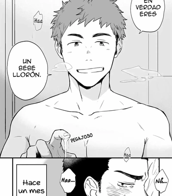 [Nakamuratakumi (kemukemuke)] Yarichin Tareme to Nakimushi Bouzu [Spa] – Gay Manga sex 4