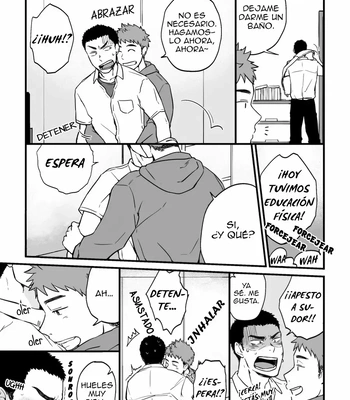 [Nakamuratakumi (kemukemuke)] Yarichin Tareme to Nakimushi Bouzu [Spa] – Gay Manga sex 17