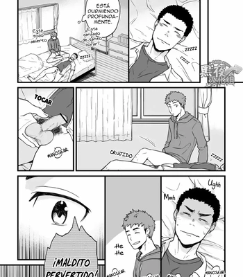 [Nakamuratakumi (kemukemuke)] Yarichin Tareme to Nakimushi Bouzu [Spa] – Gay Manga sex 26