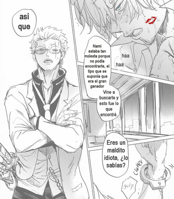 [MONOGUSA (Okada)] Tatoeba, Omae ga Saki ni Shindara – One Piece dj [Spanish] – Gay Manga sex 5