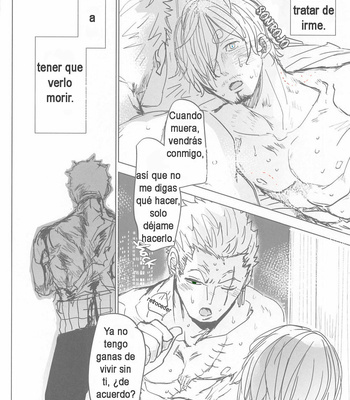 [MONOGUSA (Okada)] Tatoeba, Omae ga Saki ni Shindara – One Piece dj [Spanish] – Gay Manga sex 38
