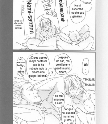 [MONOGUSA (Okada)] Tatoeba, Omae ga Saki ni Shindara – One Piece dj [Spanish] – Gay Manga sex 40