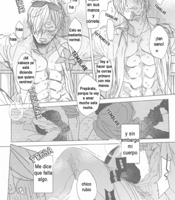 [MONOGUSA (Okada)] Tatoeba, Omae ga Saki ni Shindara – One Piece dj [Spanish] – Gay Manga sex 46