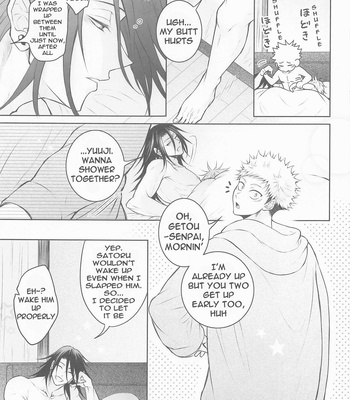 [DOS (Dosco)] Sannin Yoreba Sore wa Ai – Jujutsu Kaisen dj [Eng] – Gay Manga sex 6