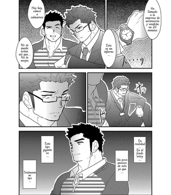 [Sorairo Panda (Yamome)] De repente me quedé atrapado en el ascensor con el hombre de repartos de pechos grandes [Español] – Gay Manga sex 5