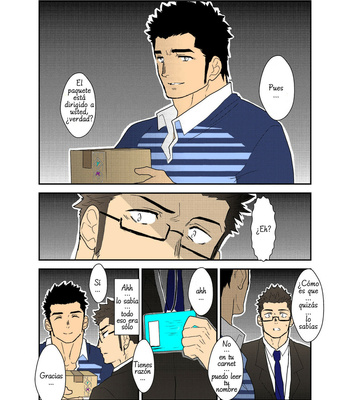 [Sorairo Panda (Yamome)] De repente me quedé atrapado en el ascensor con el hombre de repartos de pechos grandes [Español] – Gay Manga sex 28