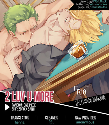 [DAWN/ makina] 2 Luv U More – One Piece dj [Eng] – Gay Manga sex 42