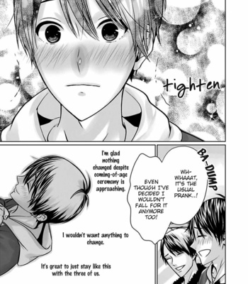[AMAMIYA Kayou] Yuujou Haramase Triangle (update c.2) [Eng] – Gay Manga sex 14